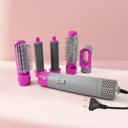 Muti-Functional 5 IN 1 Hair Styling Tool Detachable Hot Air Brush Hair Dryer with Comb